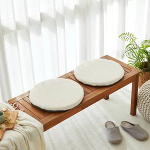 푸들 방석 2P 세트 아이보리