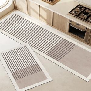 [리퍼] 모던라인 패턴 소프트 3세대 규조토 발매트 주방매트 2size