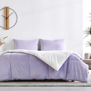 클린 따뜻한 극세사 퀸 차렵이불 라벤더