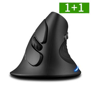 1+1 무선버티컬마우스 6버튼 2400PI 인체공학 손목 마우스