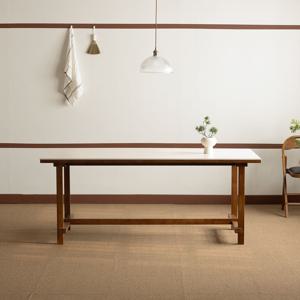 [리퍼] 로사 원목 세라믹 식탁/책상/카페 테이블 1800