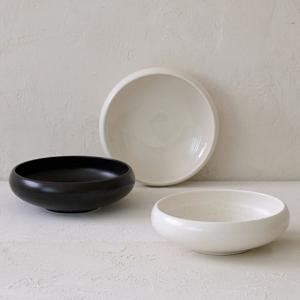 다담 도자기 낮은 면기 비빔기 라면 국수 우동 소면기 덮밥 비빔밥 샐러드 볼 그릇