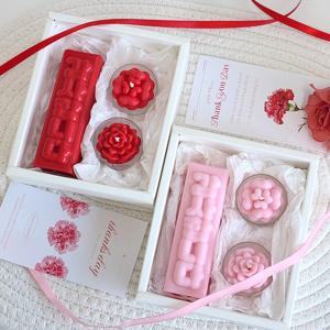 카네이션 캔들 선물 세트