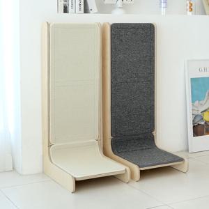 고양이 원목 벽부형 수직  카페트 스크래쳐