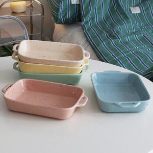 도자기 직사각 그라탕기 오븐 접시 파스타 스파게티 라자냐 그릇