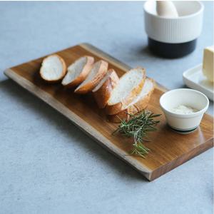 우딘 티크 통원목 도마 15.5인치 우드 트레이 플레이팅