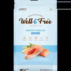 전연령 고양이사료 웰식스프리 웨이트케어 캣 연어 1.8kg