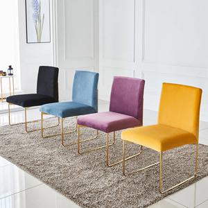 [리퍼] 마이티 벨벳 패브릭 골드 식탁 카페 의자 인테리어 라운지 체어 CL279