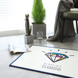 컬러풀 다이아 발매트