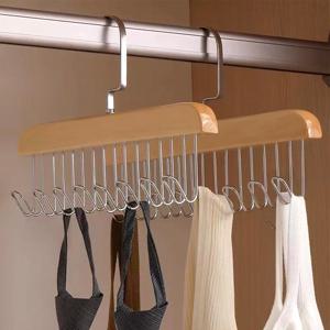 원목 다용도 옷걸이 넥타이 모자 가방 벨트 스카프 정리 걸이