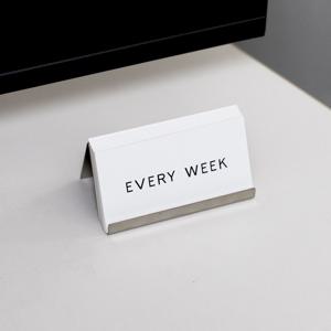 304 무광 스텐 명함 거치대 사진 엽서