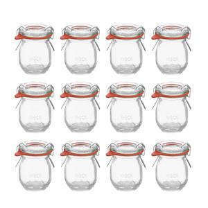 미니튤립 75ml(788) 12p 독일 웩 밀폐용기 클립+고무링 세트상품