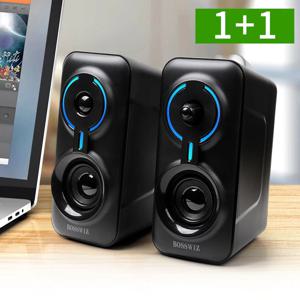 1+1 컴퓨터스피커 2채널 USB 6W RGB LED