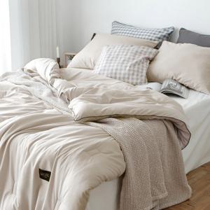 데일리 포인트 라벨 차렵이불 침구세트 (SS/Q) 2colors