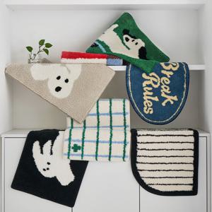 부드러운 라이크룸 자카드 미끄럼방지 발매트 키친매트 미니 러그 7type 2size