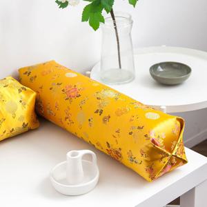 쿠션베개 원통형 쿠션 볼스터 아나베개 황금색