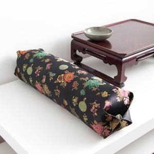 쿠션베개 원통형 쿠션 볼스터 아나베개 흑색