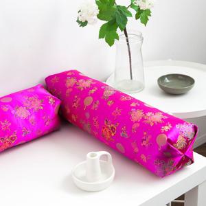 쿠션베개 원통형 쿠션 볼스터 아나베개 진분홍