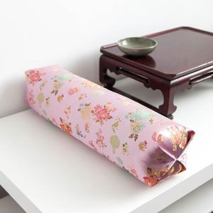 쿠션베개 원통형 쿠션 볼스터 아나베개 연분홍