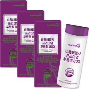 비움해결사 프리미엄 푸룬정 800mg*60정 3팩