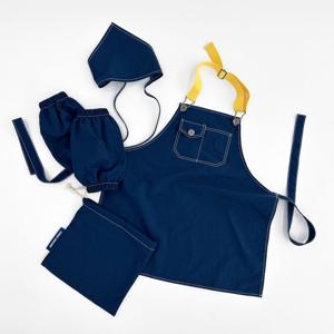 아기 방수 어린이집 앞치마 유아 멜빵 유치원 에이프런 세트
