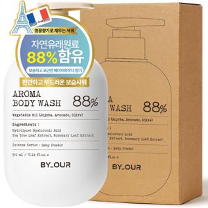 바이아우어 아로마 약산성 퍼퓸 바디워시 베이비파우더향, 510ML