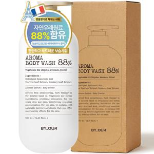 바이아우어 아로마 약산성 퍼퓸 바디워시 베이비파우더향, 1.020L