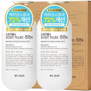 바이아우어 아로마 약산성 퍼퓸 바디워시 클린솝향, 1.020L 2개