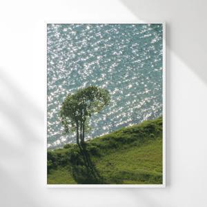 북유럽 차분한 감성 호수 풍경 빈티지 포스터 원룸 인테리어 액자_calm09