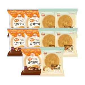 씨앗호떡 97g x5개+둥근달 화이트크림빵 85g x5개