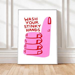 클린핸즈 굿, 홈 카페 포스터 커피 인테리어 거실 주방 벽 엽서 액자 데코