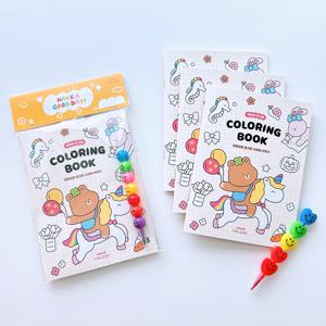 컬러링북 색연필 구디백 4개 세트