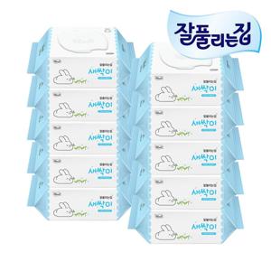 미래생활 잘풀리는집 새싹이 물티슈 캡형 100매 X 10개