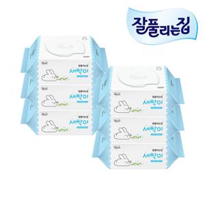 미래생활 잘풀리는집 새싹이 물티슈 캡형 100매 X 6개