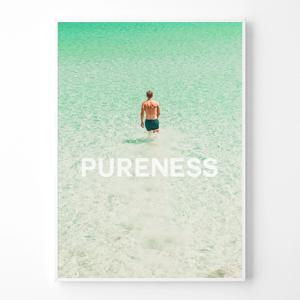 바다 감성 인테리어 윤슬 여름 풍경 포스터 액자_pureness man_P