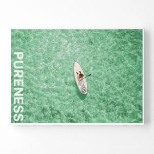 바다 감성 인테리어 윤슬 여름 풍경 포스터 액자_suffer woman_P