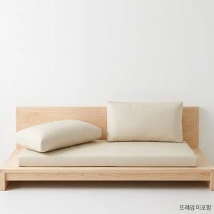 레토1500 인조가죽 방석소파(소쿠션 별매)/3인용/와이드쿠션소파/소파베드