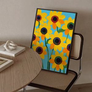 집에 두면 좋은 금전운 해바라기 거실 그림 액자 노란 하루