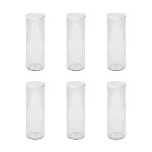 PE 실린더형600ml(PE-905) 6p 독일 웩 밀폐용기+PE마개 세트상품