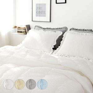 양면 시어서커 프릴 여름차렵이불 세트 SS/Q/K