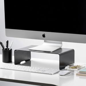 알루미늄 높은 아이맥 모니터 받침대 스탠드 선반 370mm 그레이