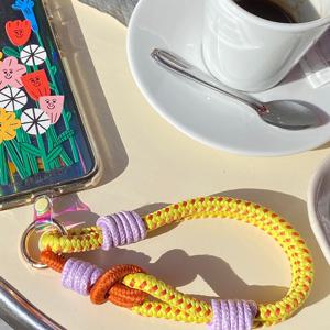 SET세트 핑거탭+핸드스트랩(파리) 폰스트랩 여행스트랩 전기종