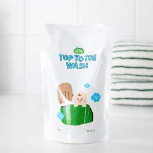 아기 탑투토워시 리필 450ml 아기 약산성 올인원 바디워시 바스앤샴푸