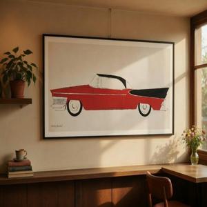 앤디워홀 - Car 1959 팝아트 자동차 포스터 액자 카페 원룸 거실 사무실