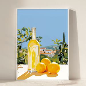 아트월 드로잉 컬러풀 전시 포스터 갤러리 그림 인테리어 액자_썬데이모닝