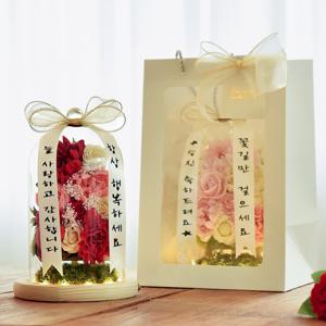 미니화환 카네이션 유리돔 무드등 어버이날 부모님 선물