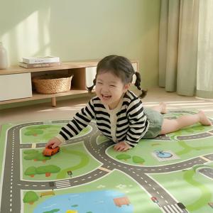 유아 아기 거실 아이방 놀이방 인테리어 러그 카페트 자동차 도로 퍼즐 매트
