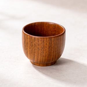 우드 옻칠 미니 소주잔 ( 감성 캠핑용 둥근 술잔 나무 찻잔 주방인테리어 다과 찻잔 )