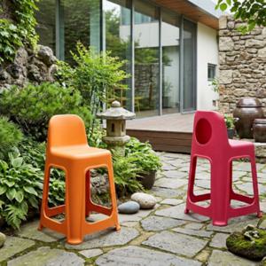 스툴 예쁜 보조 화장대 서브 pp 플라스틱 카페 야외 편의점 의자 4color