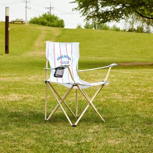 니스마켓 폴딩체어 멀티스트라이프 베이지블루